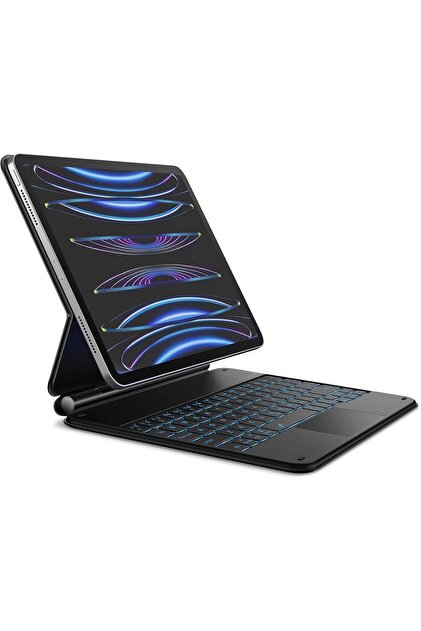 Yesido İpad Air 13 M2 Çip 2024 Uyumlu Klavye Magic Keyboard