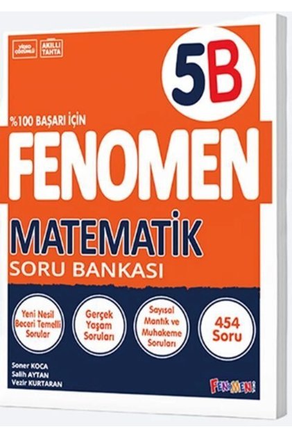 Fenomen Okul Yayınları 5. Sınıf Matematik B Fenomen Soru Bankası
