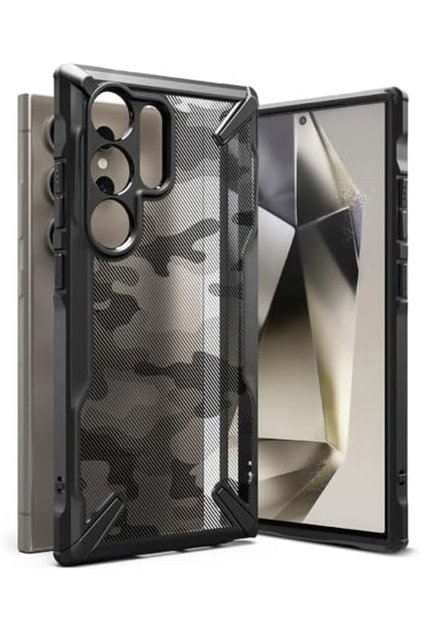 Samsung Galaxy S24 Ultra Case Cover | Fusion X Design Series |Camo Black