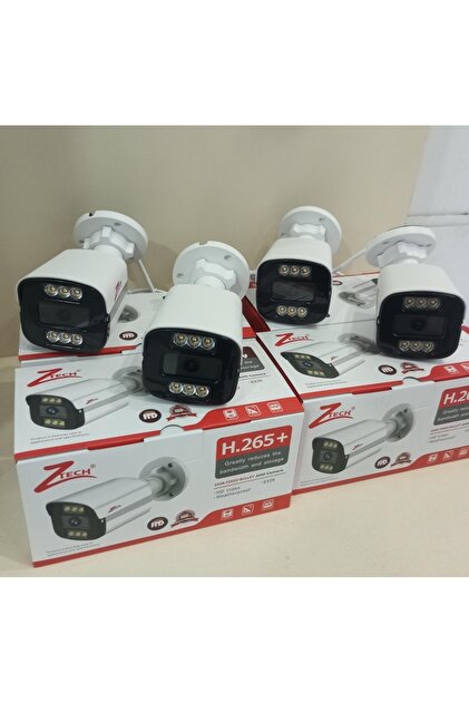 ZTECH GÜVENLİK KAMERASI Uyumlu 5 ADET ZTECH 2MP AHD COLORVU BULLET