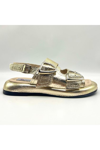 Exclusive Siesta Gold Genuine Leather Women's Sandals