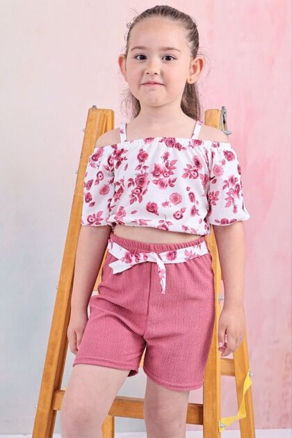 New Season Girls' Suit I Double Suit I Daily Elegance Summer Girls' I Wrinkle Fabric 3-9 Years
