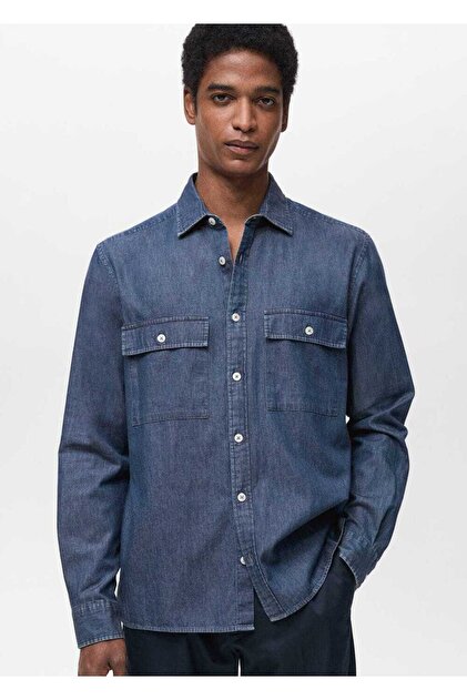 100% cotton chambray shirt