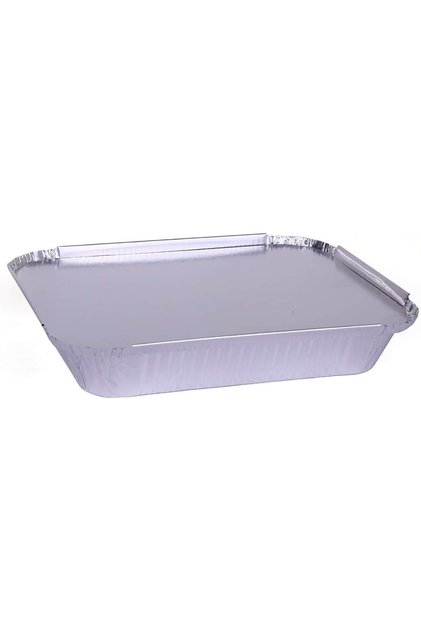 Disposable Food Storage, Packaging & Take Away, Aluminium Container Rectangle 1200ml with Li