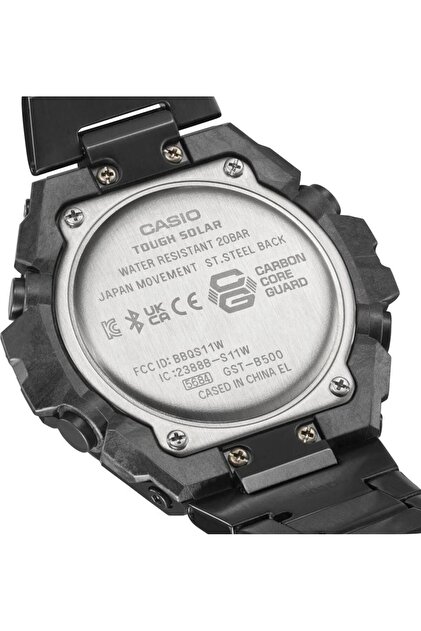 Casio G-Shock GST-B500BD-1A9DR G-STELL Siyah Çelik Güneş Enerjili