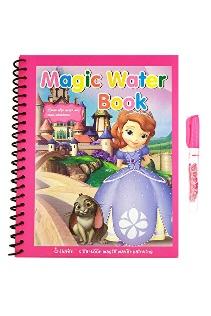Carte De Colorat Cu Apa Magic Book, Reutilizabila, Plina De Culori Vibrante, Sofia Si Iepurasul