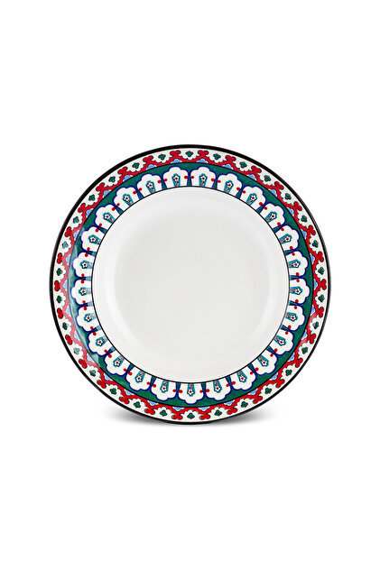 Karaca x Ömür Akkor İznik Çini Çukur Tabak 23 cm - Fiyatı, Yorumları