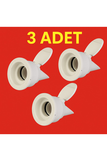 3 Adet Koku Önleyici Çekvalfli Adaptör Contaø50 Lavabo & Evyeler