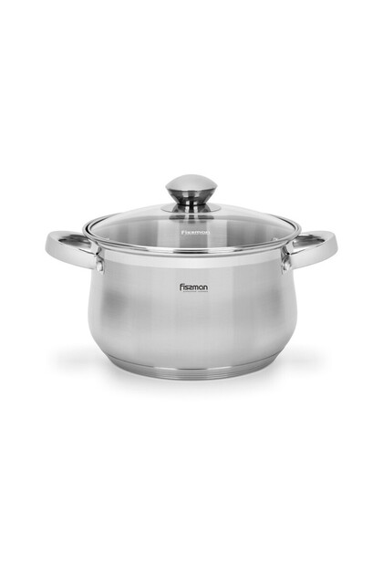 Stockpot Felina 20cm/3.9LTR With Glass Lid Stainless Steel