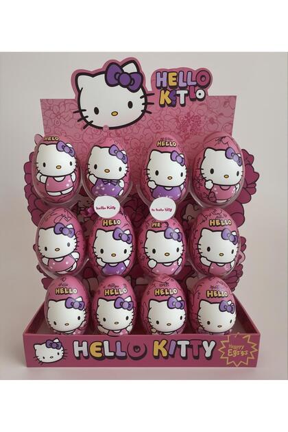 【レア】Sakurazuka Yakkun x Hello Kitty セット Hello Kitty Sürpriz Yumurta Kakao ve Sütlü Kremalı 17,5 Gr X 24'Lü