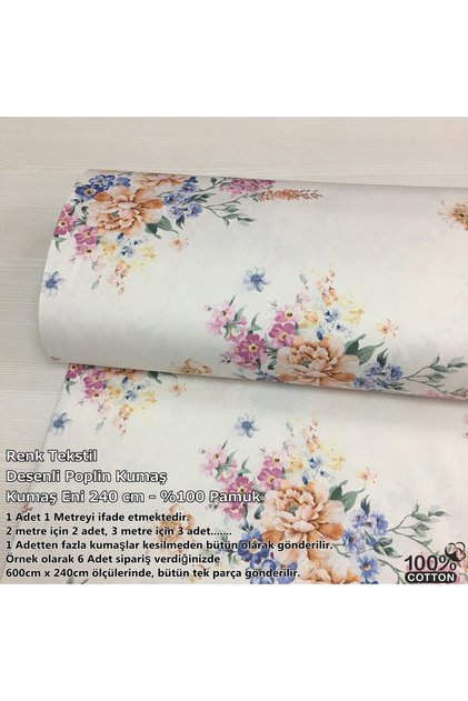 Dijital Baskı Nevresimlik Poplin Kumaş - %100 Pamuk - Nevresim - Hobi - Dikiş