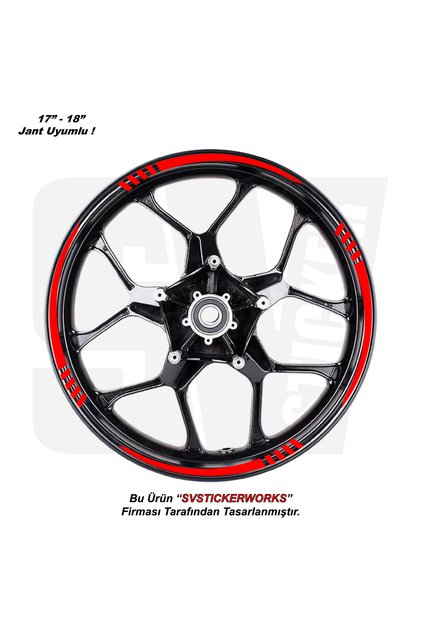 Motor Wheel Rim Sticker Strip Adhesive Decor Sticker Model 16 Pieces