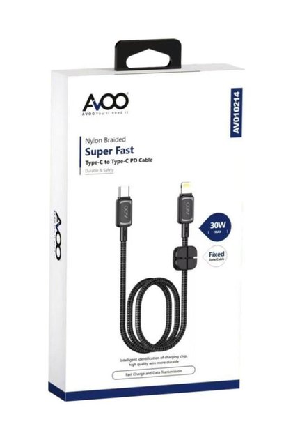 AVOO 30W TYP-C iPhone Cable with Hook