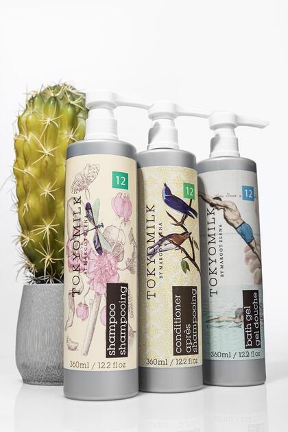 TokyoMilk Shampoo 360 ml Conditioner 360 ml Bath Gel 360 ml