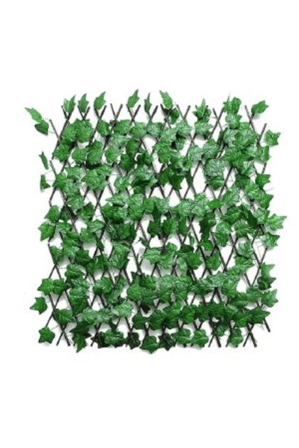 Gard Decorativ Artificial Extensibil, Lemn Cu Frunze Iedera 1.0X1.8 M - Wy151202