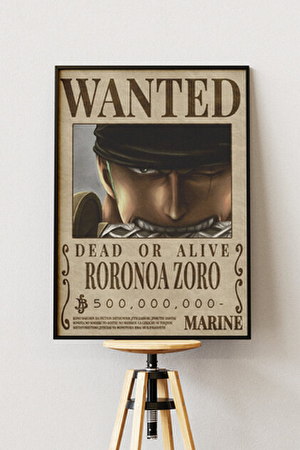 Çılgıntrend Anime One Piece Roronoa Zoro Aranıyor Wanted Poster