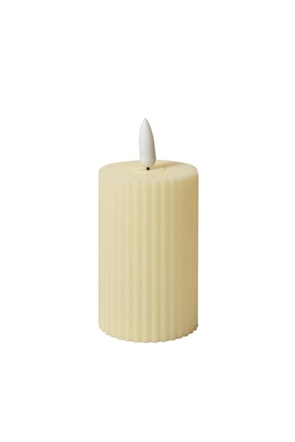LED movable candle light w 5 CM* 9 CM medium off white 12 pieces
