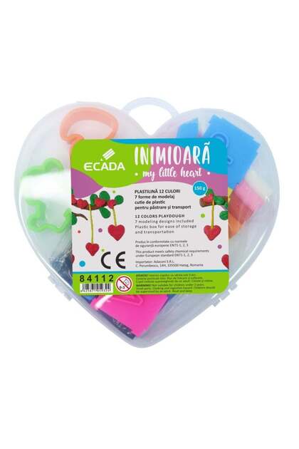 Plastilină 12x12.5 g + forme modelaj