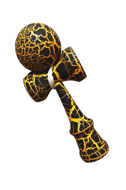 Kendama profesională, bilă din lemn, crack, 53KD