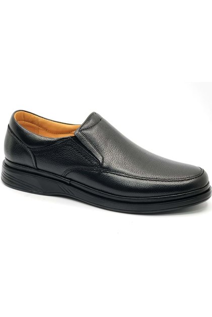 Ekinci 813 Genuine Leather Men's Casual Shoes Black