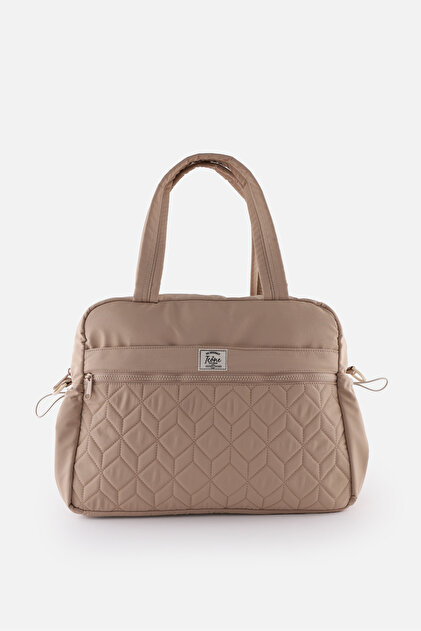 Sports Bag with Multiple Pockets, Water Bottle & Bottle Compartment, Quilted Detail, Can Be Attached to a Suitcase