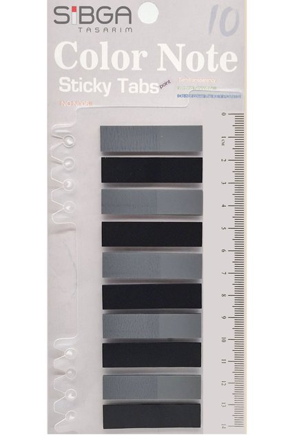 Transparent Black Gray Colored Rubber Postit Post-It Post It. Book Markers Bookmark Postit Sticker Note Paper 200 Sheets
