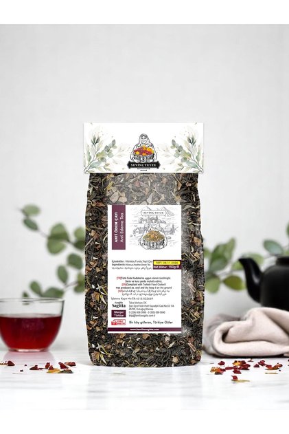 Sevinç Teyze Form Çayı, Hibisküs, Funda Yaprağı, Yeşil Çay 150g.