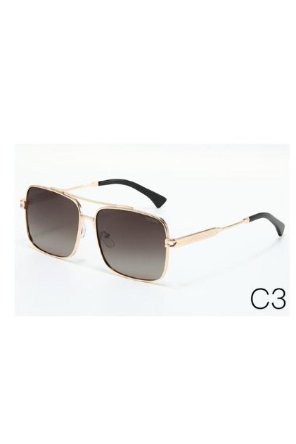 Men's Polarized Glass Metal Frame Sunglasses