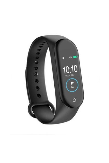 Brățară fitness Fan Shu M5, Bluetooth, monitorizare ritm cardiac și somn, negru
