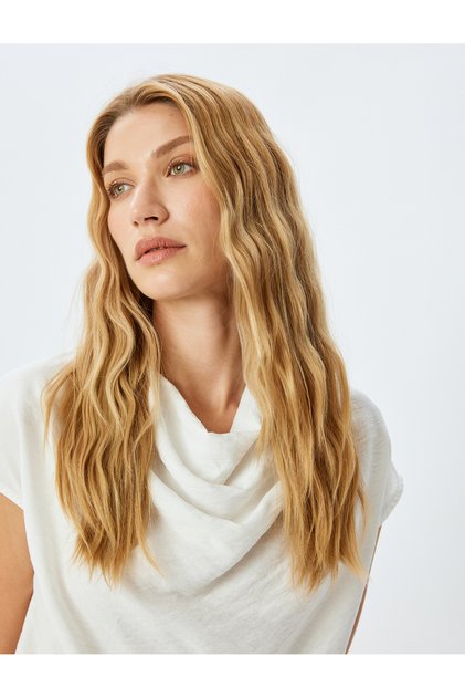 White Viscose Blouse For Women