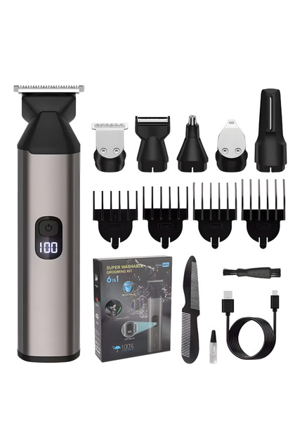 Aparat de tuns si ras profesional 5619 fara fir, Multifunctional 6 in 1