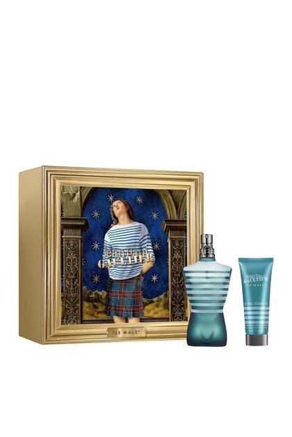 Jean Paul Gaultier Le Male Gift Set, Bărbați, Eau de Toilette 125 ml + Gel de duș, 75 ml