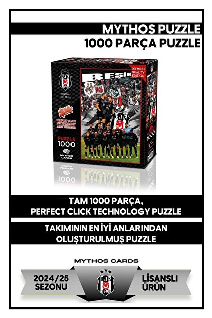 Beşiktaş TAKIM 2025/26 1000 PARÇA PUZZLE - Fiyatı, Yorumları