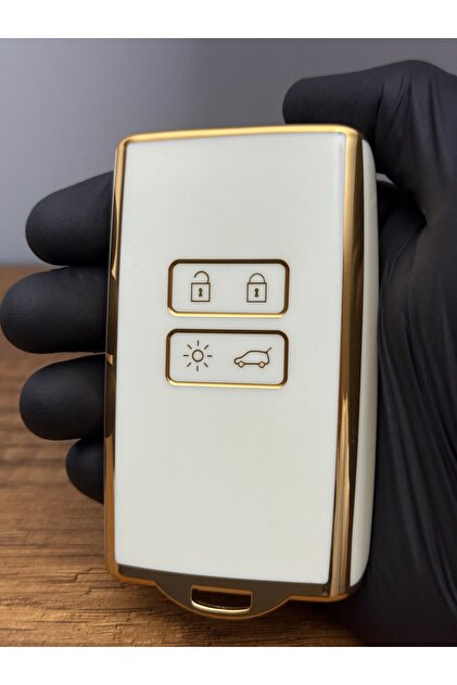 2 Pcs Car Key Cover Renault Key Card Case,Silicone 4