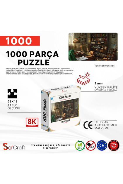 Soi Craft 1000 Parça Puzzle Vintage Oturma Odası - Fiyatı, Yorumları