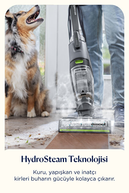 Bissell CrossWave HydroSteam Pet Pro Buharlı Dikey Süpürme ve