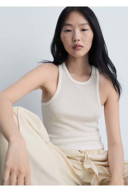 Slim Ribbed Knit Top