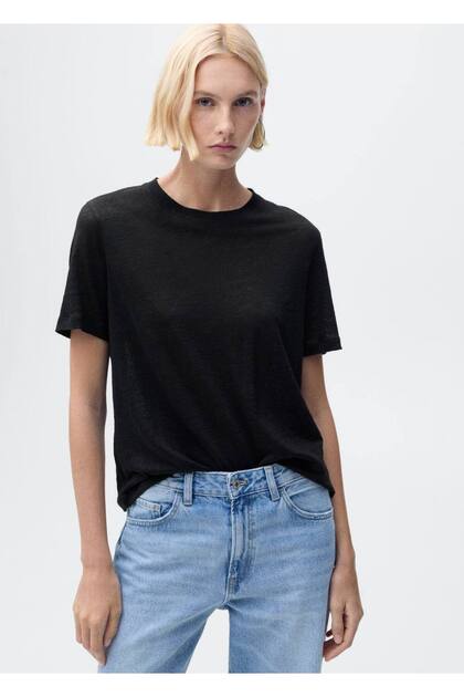 Short-Sleeved Linen T-Shirt