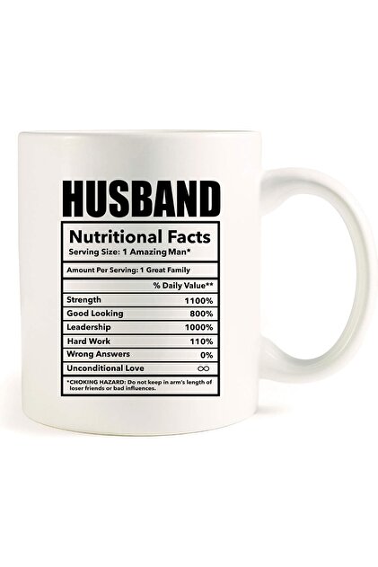 Facts Gifts from Wife to Husband - Ceramic Coffee Mug for Men