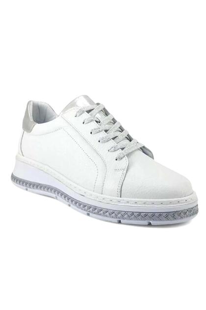 25150007Y Kadın Hakiki Deri Günlük Sneaker Ayakkabı