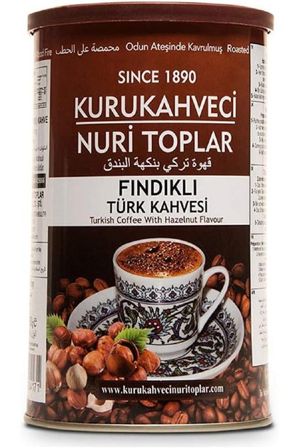 Kurukahveci Nuri Toplar Turkish Coffee with Hazelnut ( 250g)