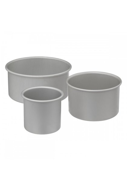 Set de 3 forme de patiserie Milica, aluminiu anodizat, 10 x 10, 15 x 10, 20 x 10 cm