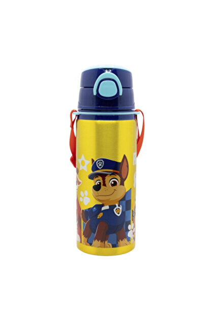 Paw Patrol Rescue Pups Aluminium Pop-Up Water Bottle with Strap 730 ml