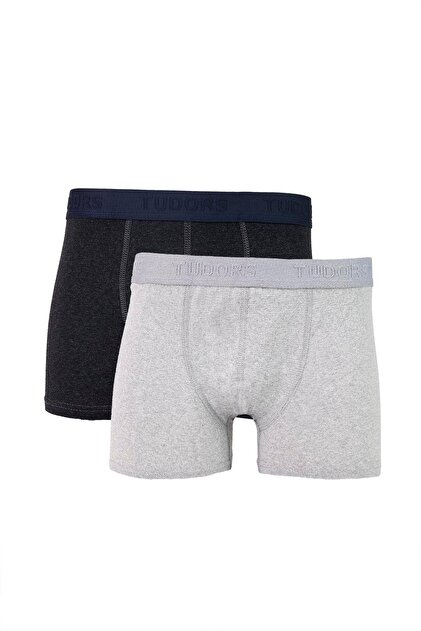 Men's 2-Pack Cotton Lycra Flexible Fabric Boxers