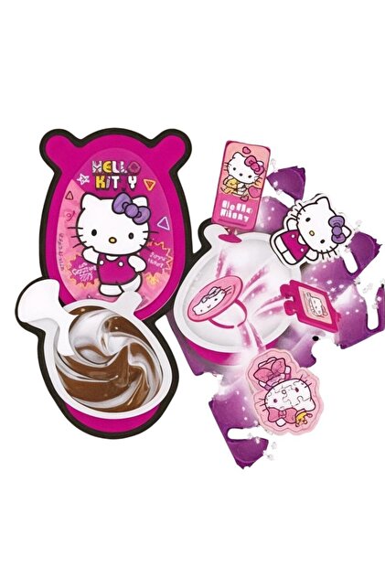 Hello Kitty Sürpriz Yumurta Kakao ve Sütlü Kremalı 17,5 Gr X 24'Lü