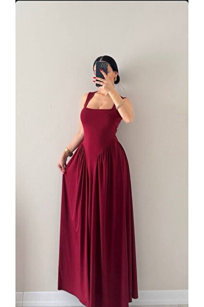 Rochie Pinterest cu bretele groase Lavvbutık