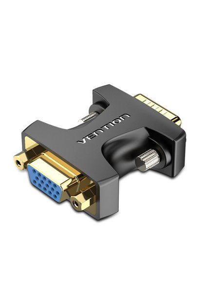 VGA Male to Female Adapter Black