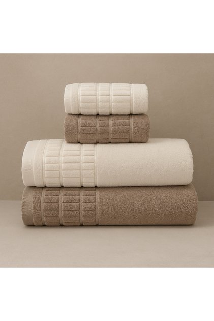 4'lü Banyo Havlu Takımı 2 adet 50x90-2 adet 90x150