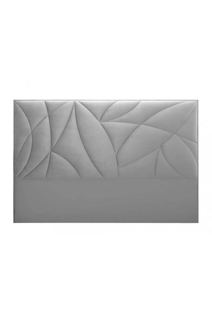 H002 | لوح رأس مخملي - رمادي فاتح - 200×200 سم
