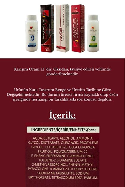 AKOS 2'li Oksidan Hediyeli Tüp Boya Seti Kül Grisi - Fiyatı, Yorumları